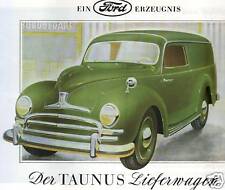 FORD  TAUNUS LIEFERWAGEN PROSPEKT 1950-52 Oldtimer