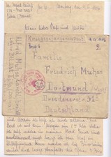 Kriegsgefangenenpost mit Inhalt Rotes Kreuz Jugoslawien 1946