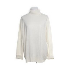 Mia Linea, Rollkragenpullover, Größe: 44/46, Weiß, Einfarbig, Feinstrick #Xul