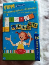 Pippi Langstrumpf- Plutimikations-Domino mit zwei Spielvarianten Beidseitig