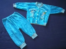 Süßes Baby 2 Teiler Set Freizeitanzug Nicki Stoff Jacke & Hose ca. Gr. 86 **TOP*