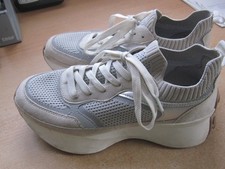 H&M Plateau Sneaker Schuhe beige/grau Gr. 39