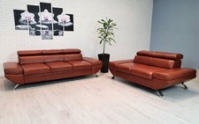 Echt Leder Sofagarnitur
