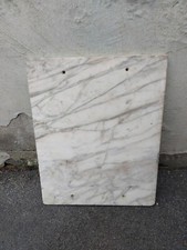 Tischplatte Abdeckung Kommode Nachttisch Schrank Marmor mit Löcher alt Gebraucht