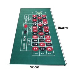 180*90cm Doppelseitige Poker Tischplatte Filz Tuch Casino Tischmatte Home