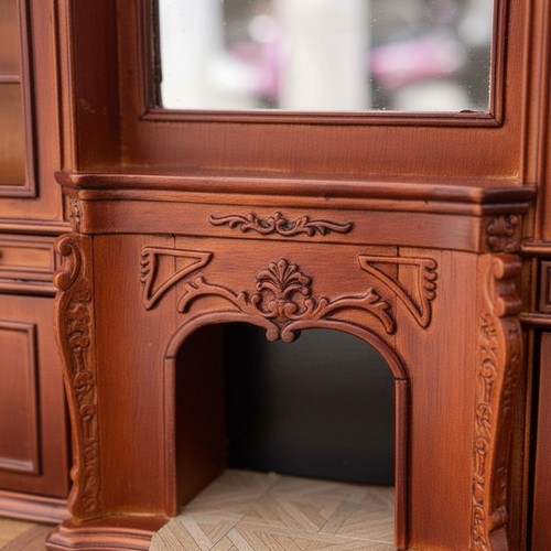 Puppenhaus kamin mit regal - puppenhaus,