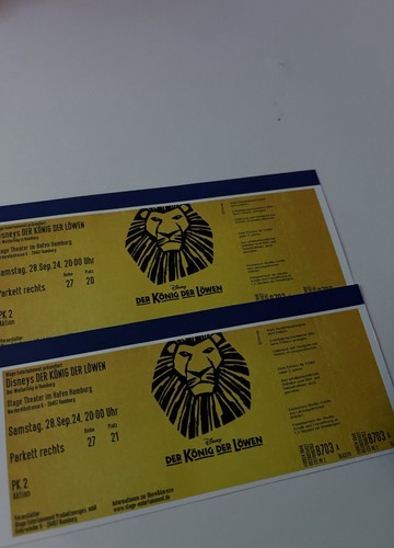Musical könig der löwen 9 - der, 28.9