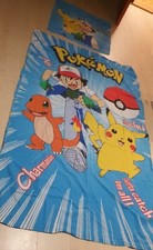 3 teilige POKEMON Nintendo Bettwäsche Anime 90er vintage Baumwolle 
