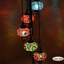 Stehlampe Mosaiklampe Türkei Orientalische Lampe Stehleuchte 5 Kugeln L