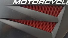 MZ 125 SM SX 2er SET RACING GITTER FEIN LUFTEINLÄSSE TANKSPOILER ROT TUNING NEU