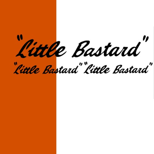 Aufkleber little bastard - aufkleber, 3er