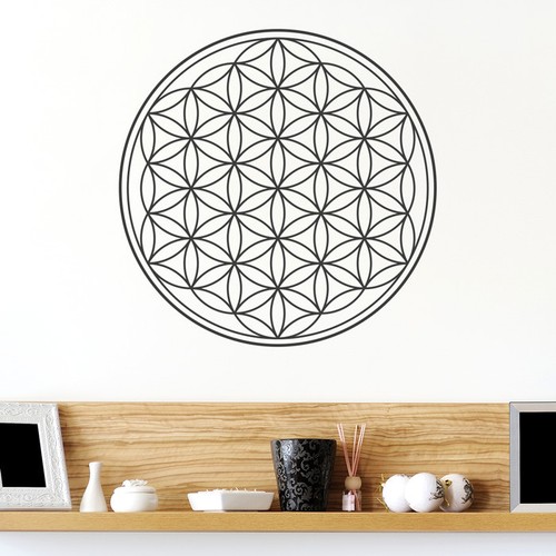 Wandtattoo blume des - ,