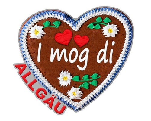 Allgäu bayern magnet - allgäu, metall
