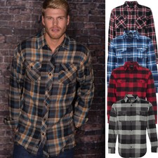 Herren Flanellhemd Hemd