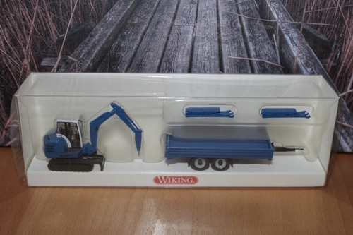 Wiking mini bagger mit - bagger, trailer