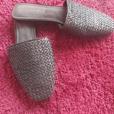 TCM Flecht Mules flache Pantolette in braun, Gr. 40 41, neu u ungetragen TOP