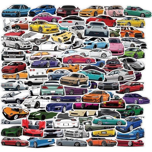 100 stück aufkleber set - 100,
