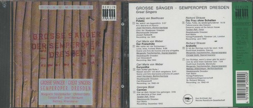 Grosse sänger der semperoper - sänger,