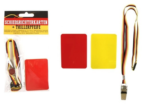 Schiedsrichter set pfeife - set,
