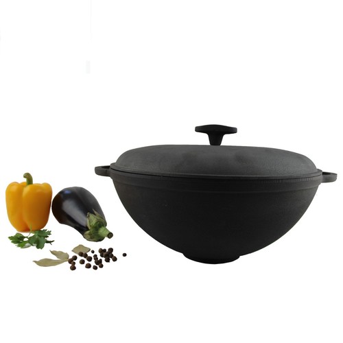 ø34 gusseisen kasan wok l - gusseisen, 8
