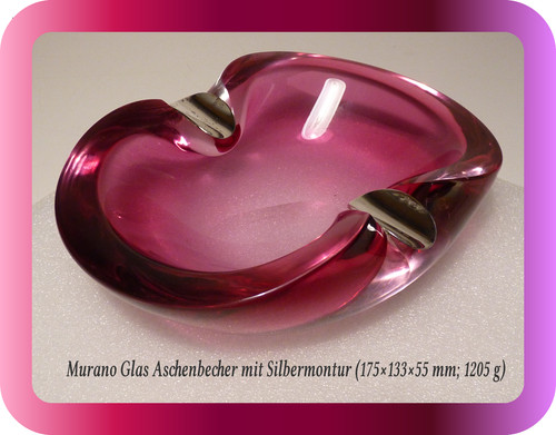 Aschenbecher glas murano - aschenbecher,