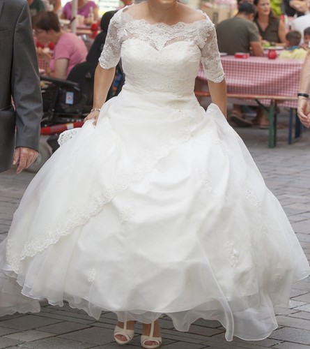 Brautkleid linie ivory - a-linie,