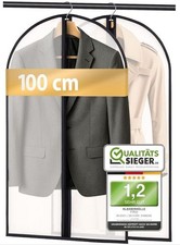 Kleidersack, 100 cm lang – weiß transparent  - FiRiO