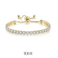 750 Gelbgold Armband 18 Karat Bracelet 12cm - 28cm x 4mm 6g Gold PL