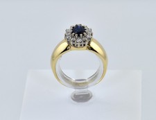 Saphir Diamant Ring 585/000 14