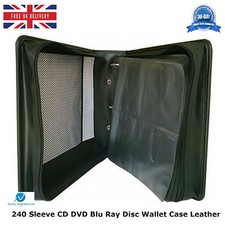 240 PU Leder Hülle CD DVD Blu Ray Disc Geldbörse Halter Tasche Aufbewahrung Tragetasche
