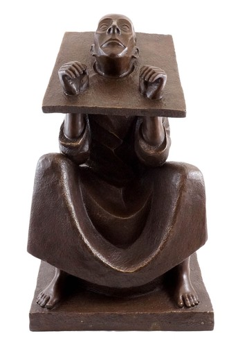 Mann stock 1918 skulptur - im,