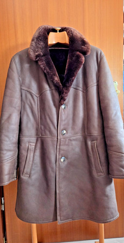 Ledermantel mit lammfell - ledermantel,