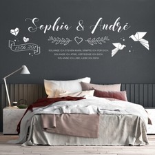 vr43 romantisches Wandtattoo