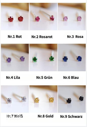 Mini damen herren ohrstecker - damen,