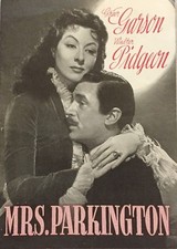 Mrs. Parkington Greer Garson Walter Pidgeon Edward A 1944 Danish Movie Program