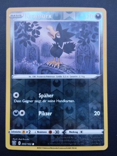 Pokémon karte kramurx 093 - pokémon,