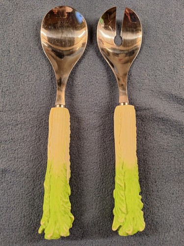 Salatbesteck edelstahl griff - edelstahl,,