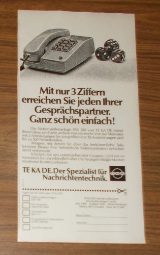 Seltene werbung de - de, ebx