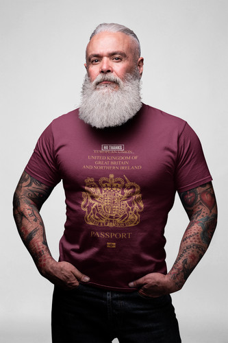 British passport shirt - british,