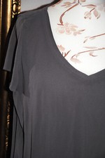 s.Oliver Black Label V-Shirt Bluse Mesh  2-Layer Stoff Oliv Gr. 44 getr.
