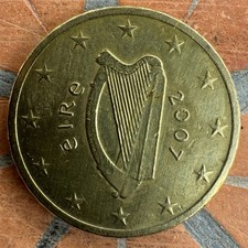 10-Euro Cent Irland 2007 Umlaufmünze Sammelmünze Gedenkmünze Kursmünze Coin