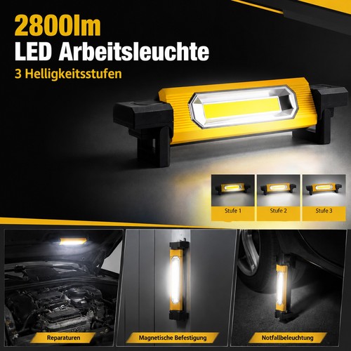 Led magnet arbeitsleuchte akku - magnet,