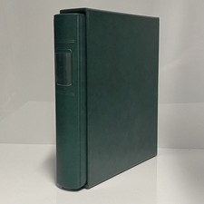 LINDNER 1103Y ETB/Postkarten Album Ringbinder mit Kassette 810CY GRÜN [LI1103GGK