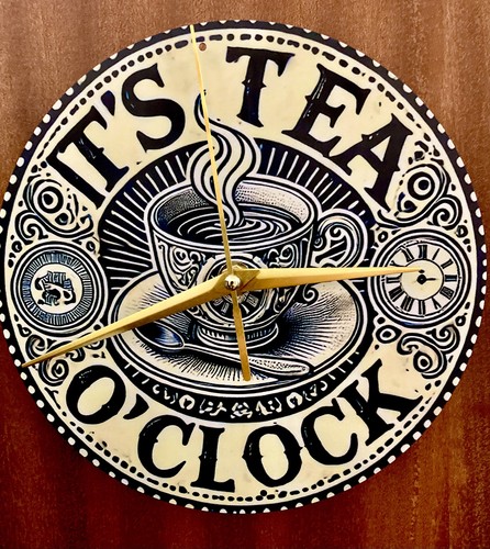 Tea clock cafe - tea,