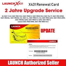 LAUNCH X431 2 Jahre Software