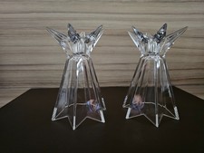2 Glaskerzenhalter (Sternform), sehr guter Zustand