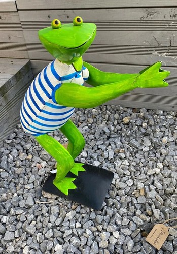 Frosch schwimmer handarbeit - frosch,
