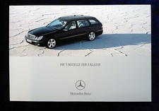 Mercedes E-Klasse W211 T-Modell  Prospekt 12.2004  Classic, Elegance, Avantgarde