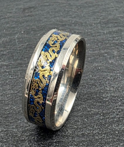 Ring drachenring edelstahl - drachenring,