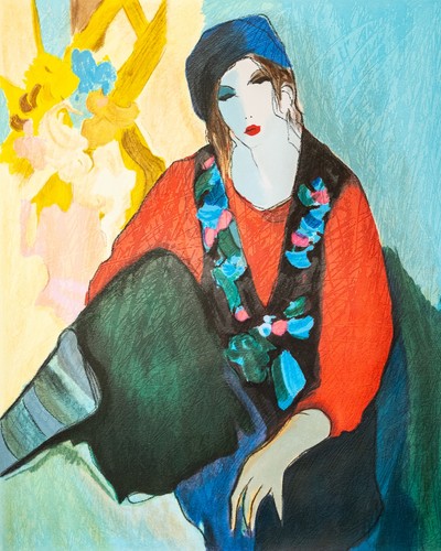 Itzchak tarkay lady red - tarkay, in